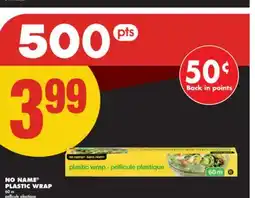 No Frills NO NAME PLASTIC WRAP, 60 m offer