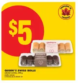 No Frills QUINN'S SWISS ROLLS, 400 g offer