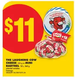 No Frills THE LAUGHING COW CHEESE, 535 g or MINI BABYBEL, 18's, 360 g offer