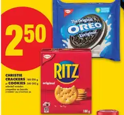 No Frills CHRISTIE CRACKERS 180-200 g or COOKIES, 240-303 g offer