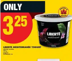 No Frills LIBERTÉ MÉDITERRANÉE YOGURT, 500 g offer