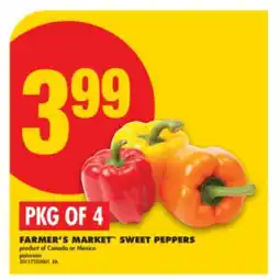 No Frills FARMER'S MARKET SWEET PEPPERS, PKG OF 4 offer