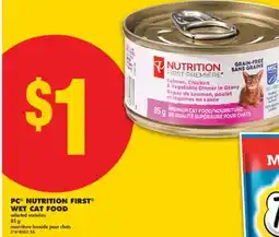 No Frills PC NUTRITION FIRST WET CAT FOOD offer