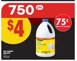 No Frills NO NAME BLEACH, 2.4 L offer