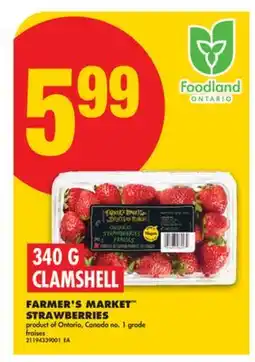 No Frills FARMER'S MARKET STRAWBERRIES, 340 G offer