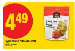 No Frills CLUB HOUSE PICKLING SPICE, 110 g offer