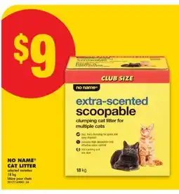 No Frills NO NAME CAT LITTER, 18 kg offer