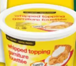 No Frills NO NAME FRUIT, 300/400 g or WHIPPED TOPPING, 1 L offer