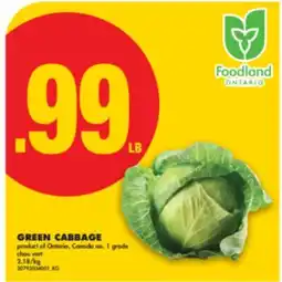 No Frills GREEN CABBAGE offer