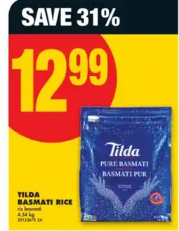 No Frills TILDA BASMATI RICE, 4.54 kg offer