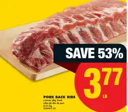 No Frills PORK BACK RIBS offer