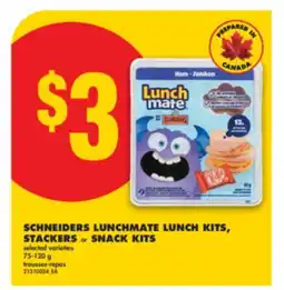 No Frills SCHNEIDERS LUNCHMATE LUNCH KITS, STACKERS or SNACK KITS, 75-120 g offer
