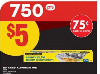 No Frills NO NAME ALUMINUM FOIL, 100 FT offer