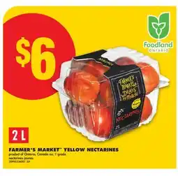 No Frills FARMER'S MARKET YELLOW NECTARINES, 2 L offer