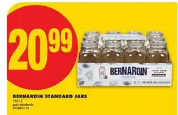 No Frills BERNARDIN STANDARD JARS, 12x1 L offer