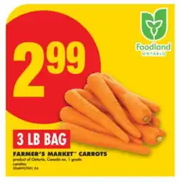 No Frills FARMER'S MARKET CARROTS, 3 LB BAG offer