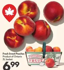 Longo's Fresh Sweet Peaches offer