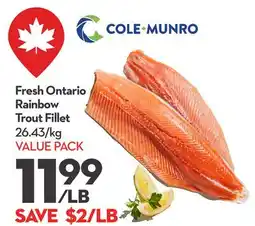 Longo's Fresh Ontario Rainbow Trout Fillet offer