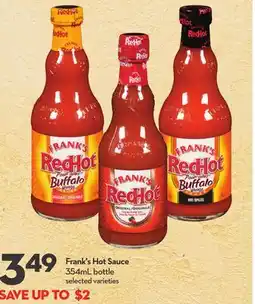 Longo's Frank's Hot Sauce offer