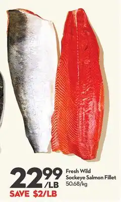 Longo's Fresh Wild Sockeye Salmon Fillet offer