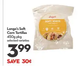 Longo's Soft Corn Tortillas offer