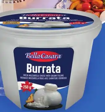 Longo's Bella Casara Burrata offer