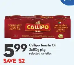 Longo's Callipo Tuna In Oil offer