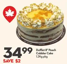 Longo's Dufflet 8 Peach Cobbler Cake offer