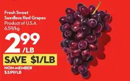 Longo's Fresh Sweet Seedless Red Grapes offer