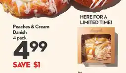 Longo's Peaches & Cream Danish offer