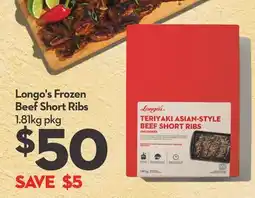 Longo's Frozen Beef Short Ribs offer
