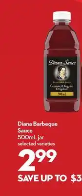Longo's Diana Barbeque Sauce offer