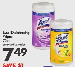 Longo's Lysol Disinfecting Wipes offer
