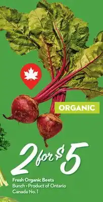 Longo's Fresh Organic Beets offer