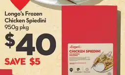 Longo's Longo's Frozen Chicken Spiedini offer