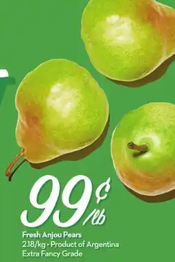 Longo's Fresh Anjou Pears offer