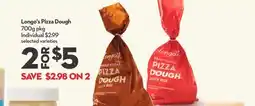 Longo's Pizza Dough offer