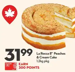 Longo's 8 Peaches & Cream Cake offer