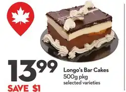 Longo's Bar Cakes offer