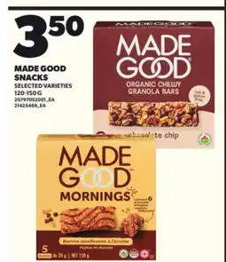 Loblaws MADE GOOD SNACKS, 120-150 G offer