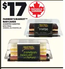 Loblaws FARMER'S MARKET BAR CAKES, 675-770 G offer
