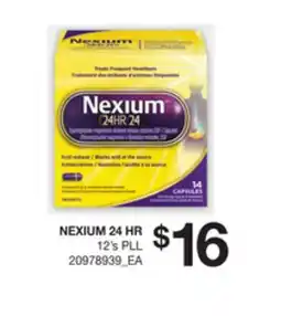 Loblaws NEXIUM 24 HR, 12's PLL offer