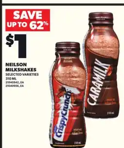 Loblaws NEILSON MILKSHAKES, 310 ML offer