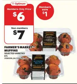 Loblaws FARMER'S MARKET MUFFINS, 6'S offer