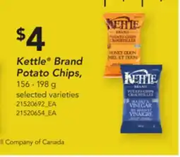 Loblaws KETTLE BRAND POTATO CHIPS, 156 - 198 G offer