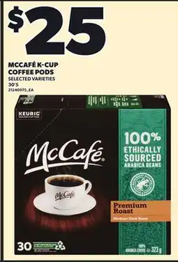 Loblaws MCCAFÉ K-CUP COFFEE PODS, 30'S offer