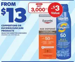 Loblaws COPPERTONE OR EUCERIN SUNCARE PRODUCTS offer