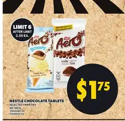 Loblaws NESTLÉ CHOCOLATE TABLETS, 95-120 G offer