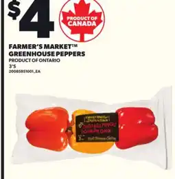 Loblaws FARMER'S MARKET GREENHOUSE PEPPERS, 3'S offer