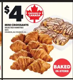 Loblaws MINI CROISSANTS, 10's offer